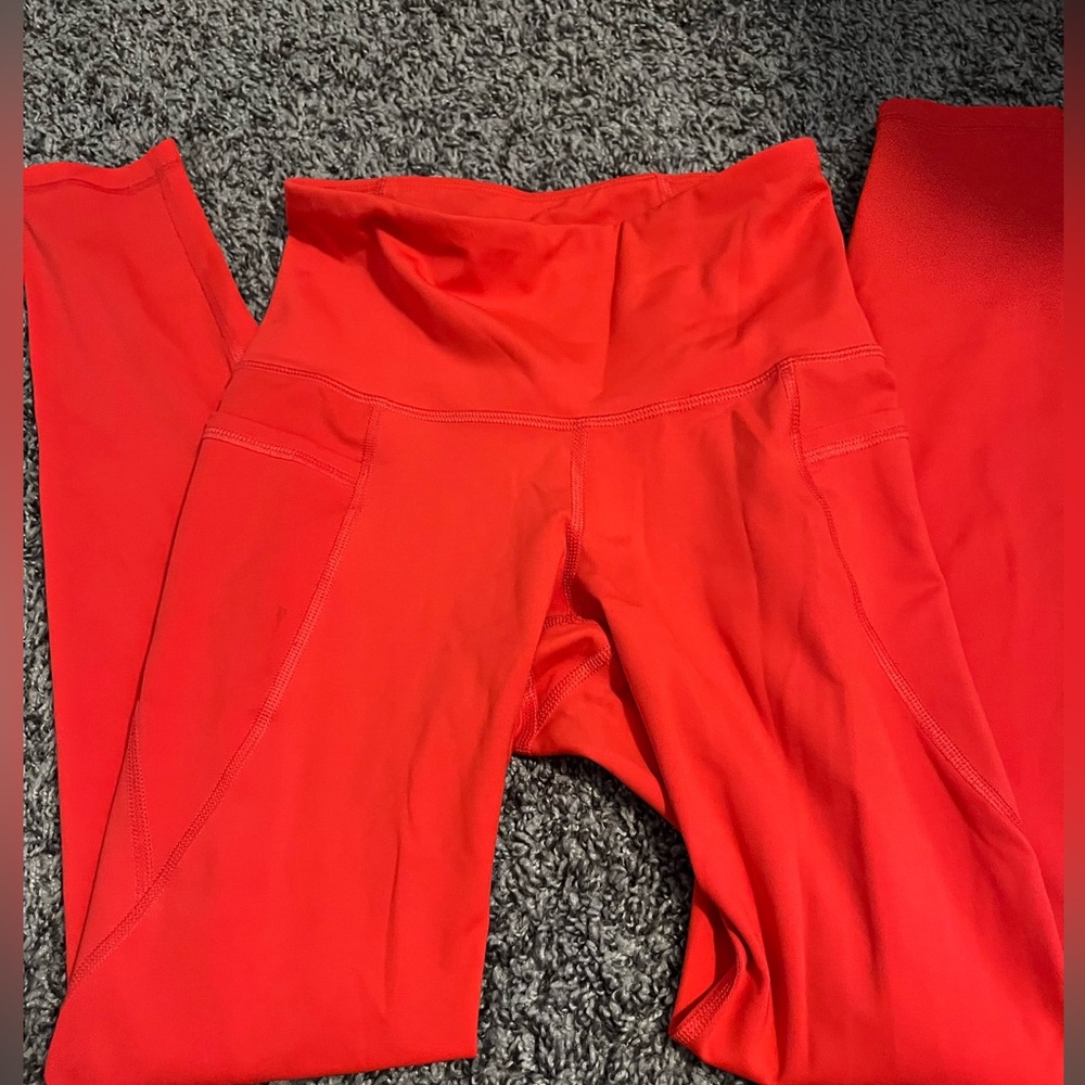 PINK (they look orange on camera) old navy leggings with pockets